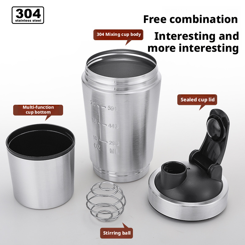 Stainless Steel Protein Powder - Protein Shaker Bottle ulasan dan harga