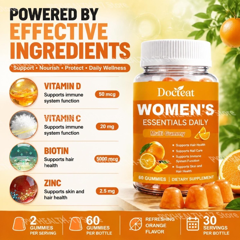 Docteat Women's Essentials Dai - Multivitamin Gummy Adult ulasan dan harga