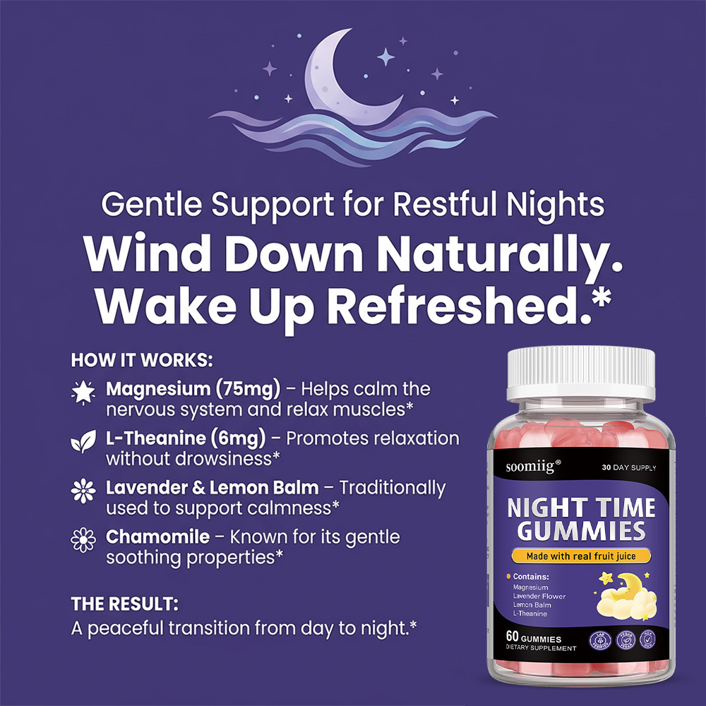 Night Time Sleep Gummies - Enr - Multivitamin Gummy Adult ulasan dan harga