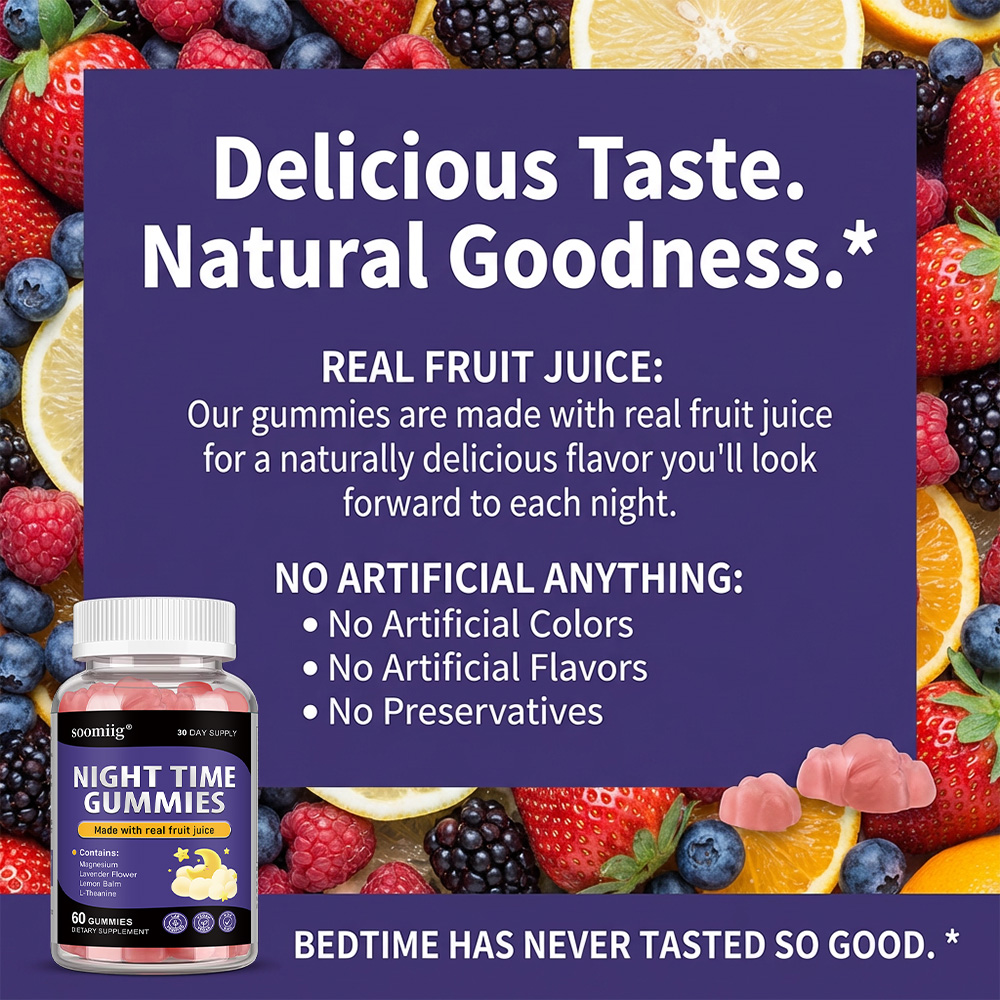Night Time Sleep Gummies - Enr - Multivitamin Gummy Adult ulasan dan harga