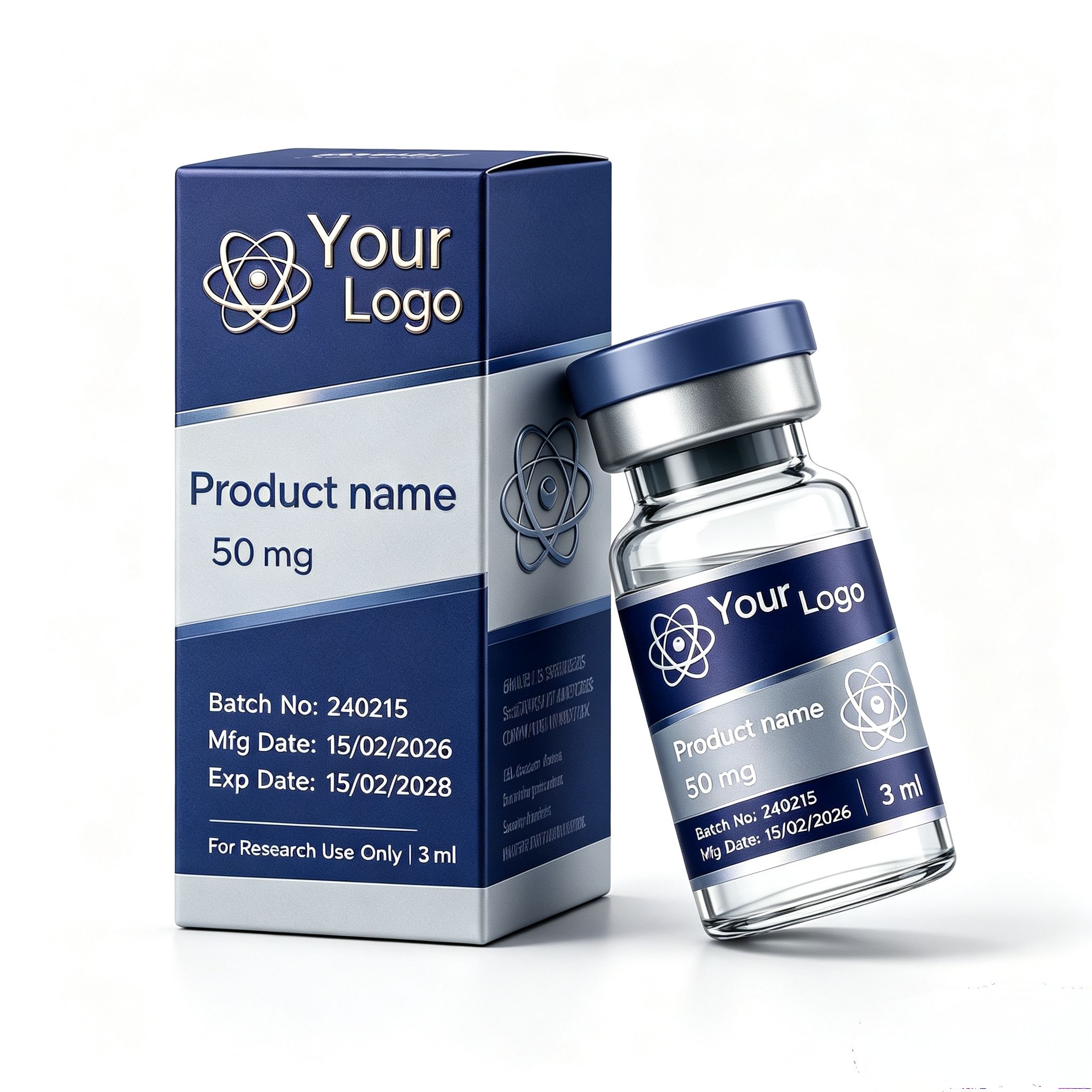 Custom Peptide Vial Waterproof - Nutrition In Fitness ulasan dan harga