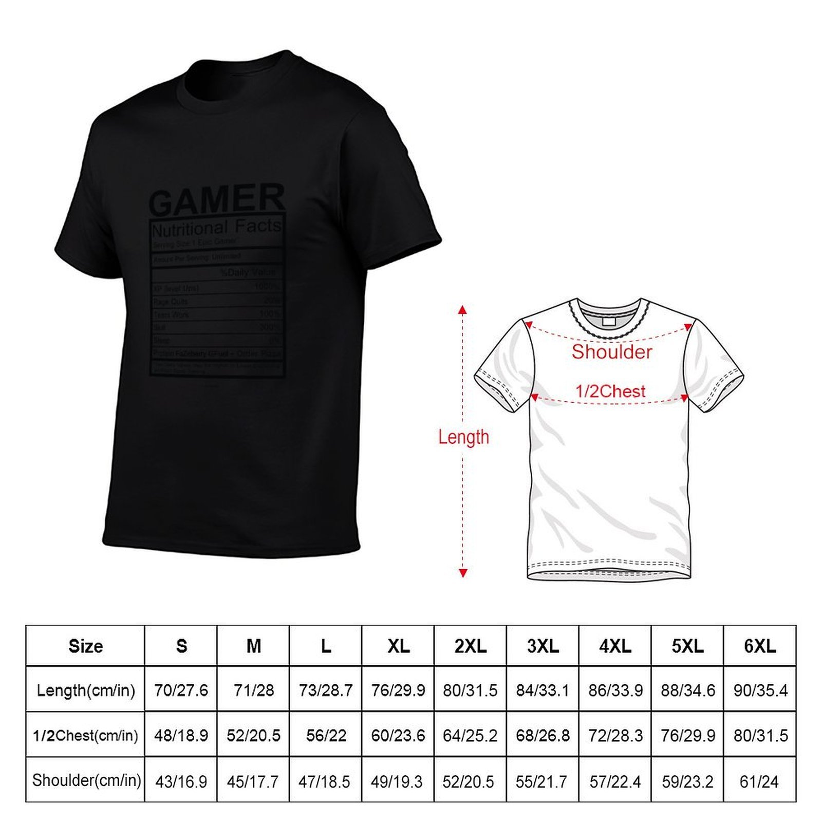 Gamer Nutritional Facts Chart  - Nutrition In Fitness ulasan dan harga