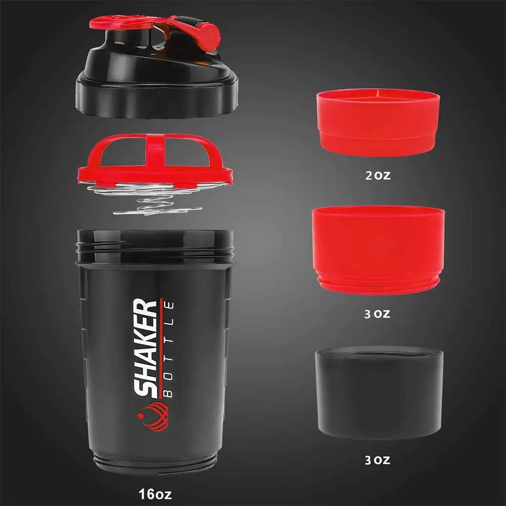 500ml Layered Protein Bottle P - Protein Shaker Bottle ulasan dan harga