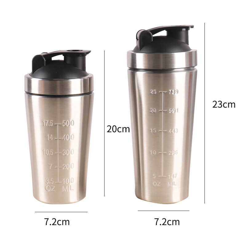 500ML/750ML Stainless Steel Pr - Protein Shaker Bottle ulasan dan harga