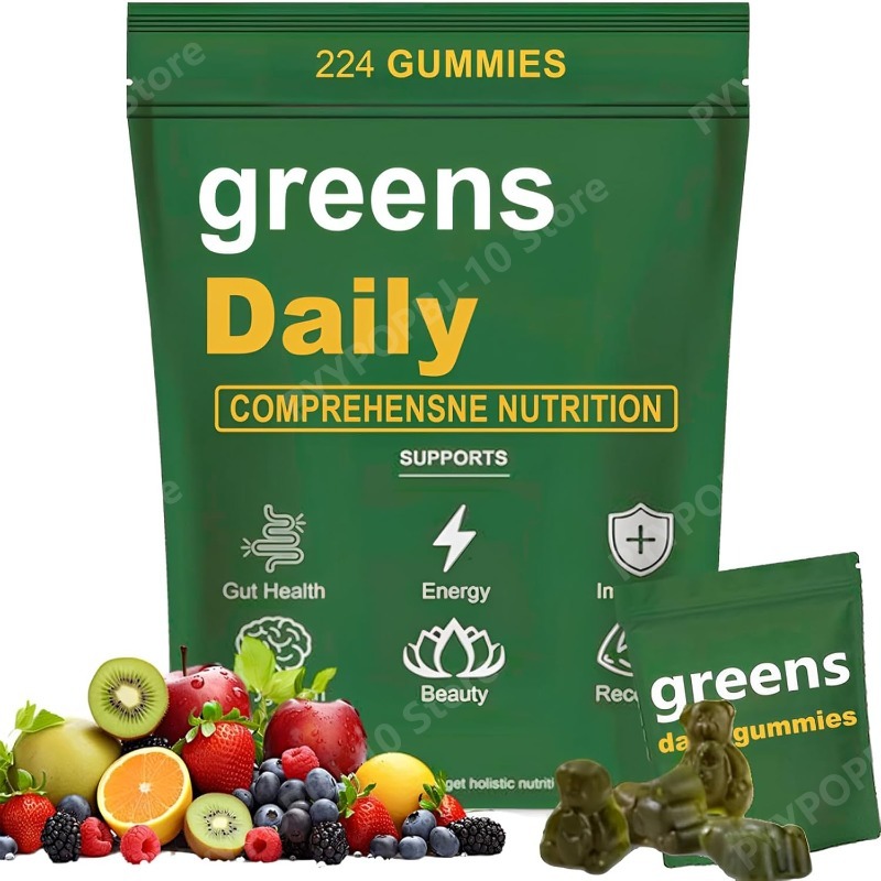Greens Gummies Organic Chlorel - Multivitamin Gummy Adult ulasan dan harga