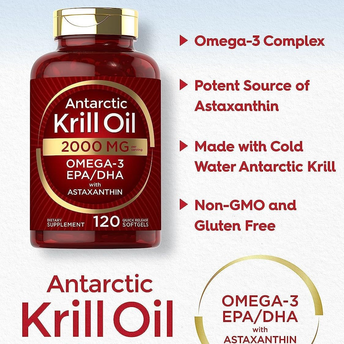 Krill oil soft capsules supple - Nutrition In Fitness ulasan dan harga