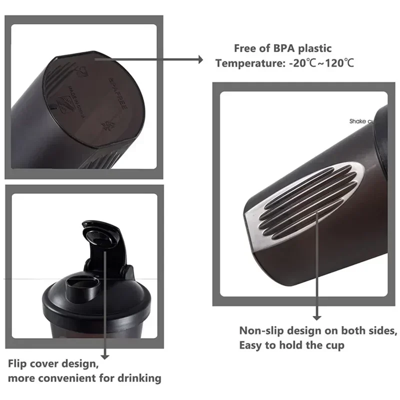 400ml Portable Plastic Drink C - Protein Shaker Bottle ulasan dan harga